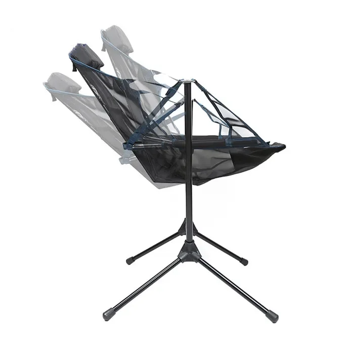 Wholesale Portable Outdoor Folding Swing Chair With Handbag,Metal Rocking Reclining Chair Relax Camping Chairs