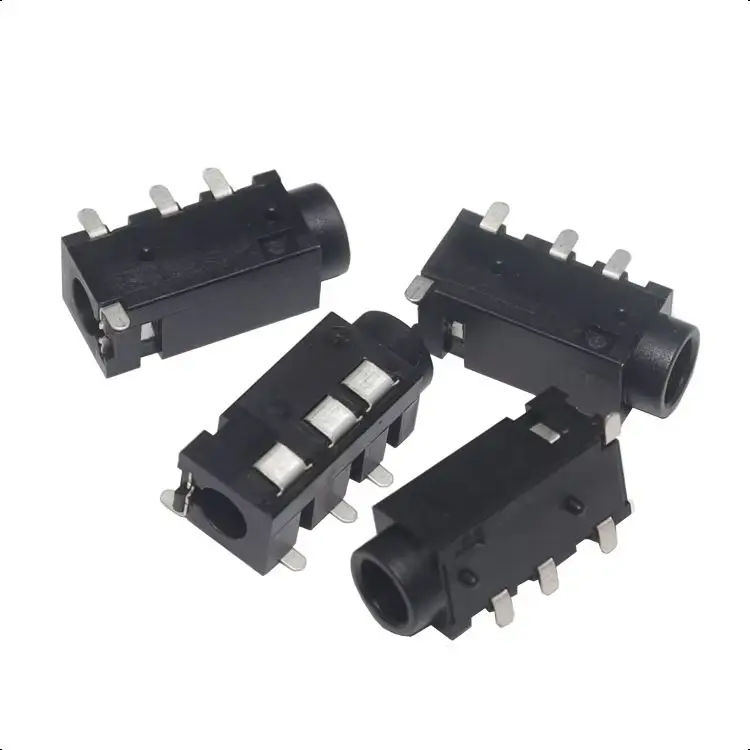【50-10PCS】PJ-320D 3.5MM Headphone Jack  Audio Jack 4 Pin SMD SMT MP3 Accessories PJ320D