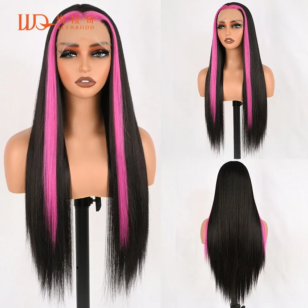 peluca-sintetica-lisa-negra-de-28-pulgadas-con-reflejos-rosa-fucsia-frontal-de-encaje-13x4-sin-pegamento-resistente-al-calor-estilo-money-piece-e-girl-y2k