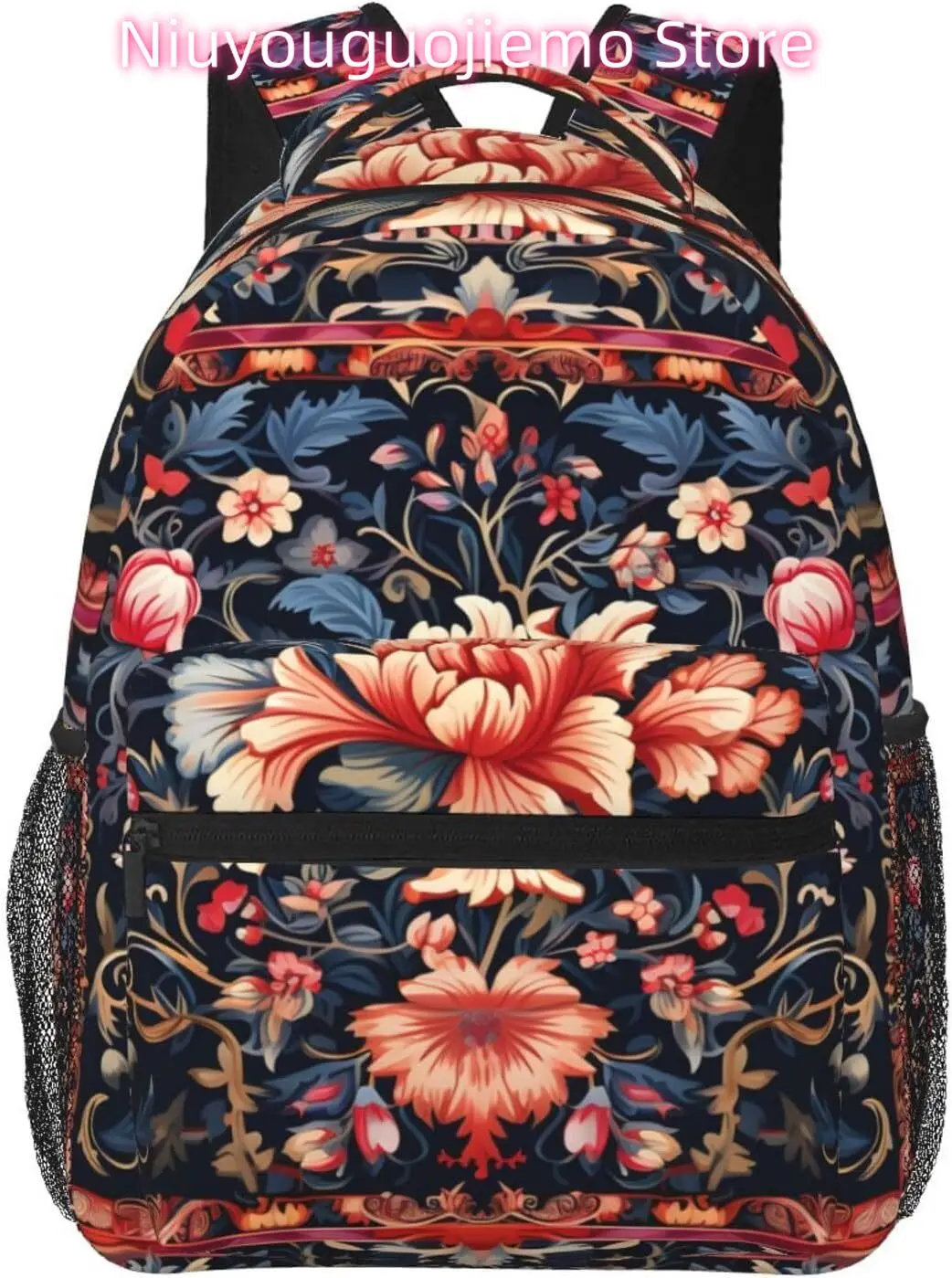

laptop bag back to school Fashion Flowers Tribal Style Lightweight Laptop Backpack Lightweight Multipurpose Travel Casual Daypa