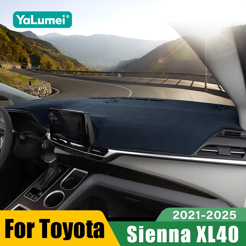 Für Toyota Sienna XL40 4. Generation 2021 2022 2023 2024 2025 Auto-Armaturenbrett-Sonnenschutzabdeckung Instrumententafel Rutschfeste Zubehörteile