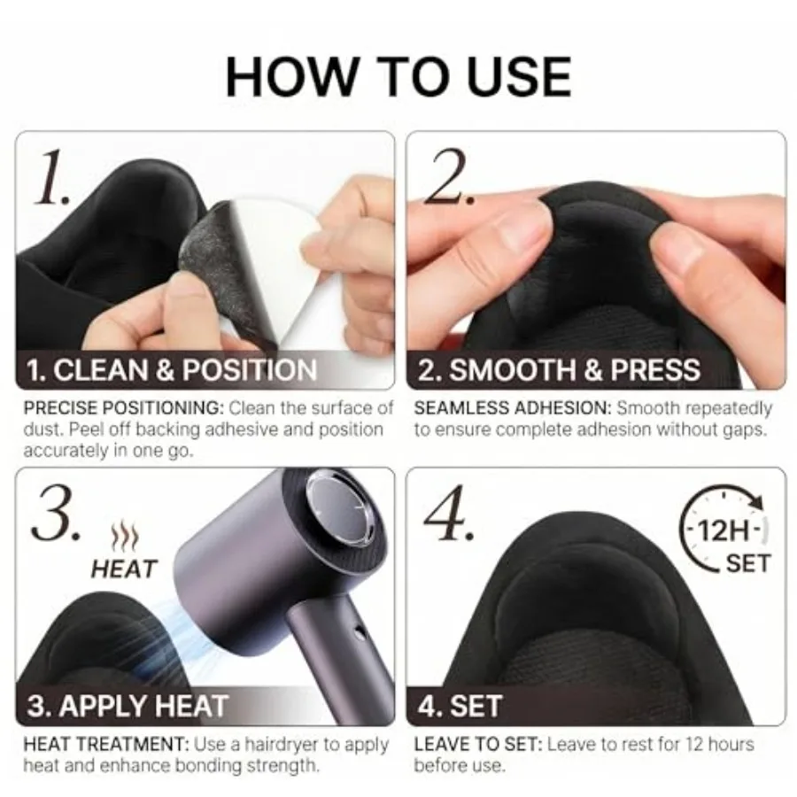 Shoe Heel Repair, s Inside Shoe Heel Patch Pad for Holes Self-Adhesive, Heel Repair, Hole Repair, For Sneaker, Leather Shoes