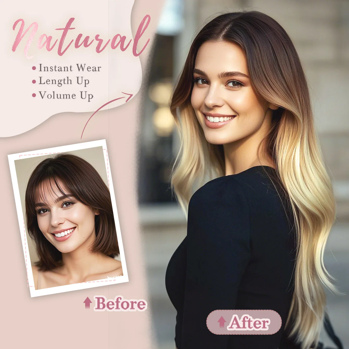 Seamless PU Clip in Hair Extensions Real Human Hair #T8/60 Light Brown Mix Platinum Blonde 7Pcs 120g Clip in Hair Extensions