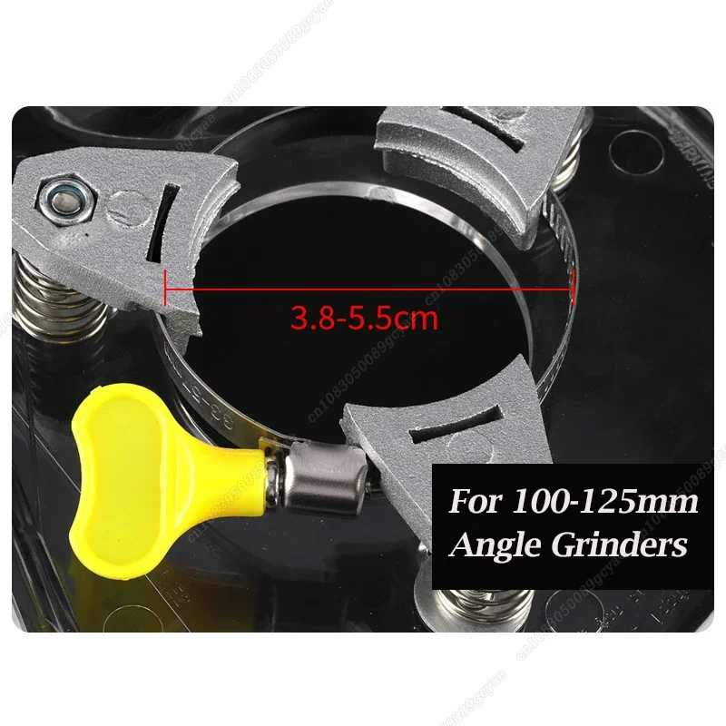 Imagem -05 - Poeira Extractor Guarda Corte com Anexos Profissional Angle Grinder Transparente Grinding Cover Durable 5