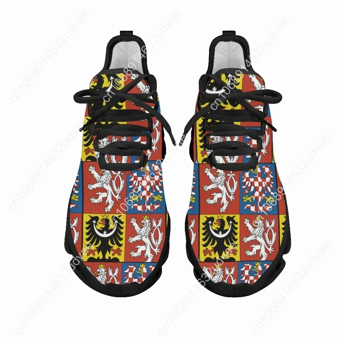 Фотошторы Герб Чехии Sneakers Lace Up Casual Sneaker For Women Fashion Light Walk Flat Shoe Breathable Mesh Footwear 3