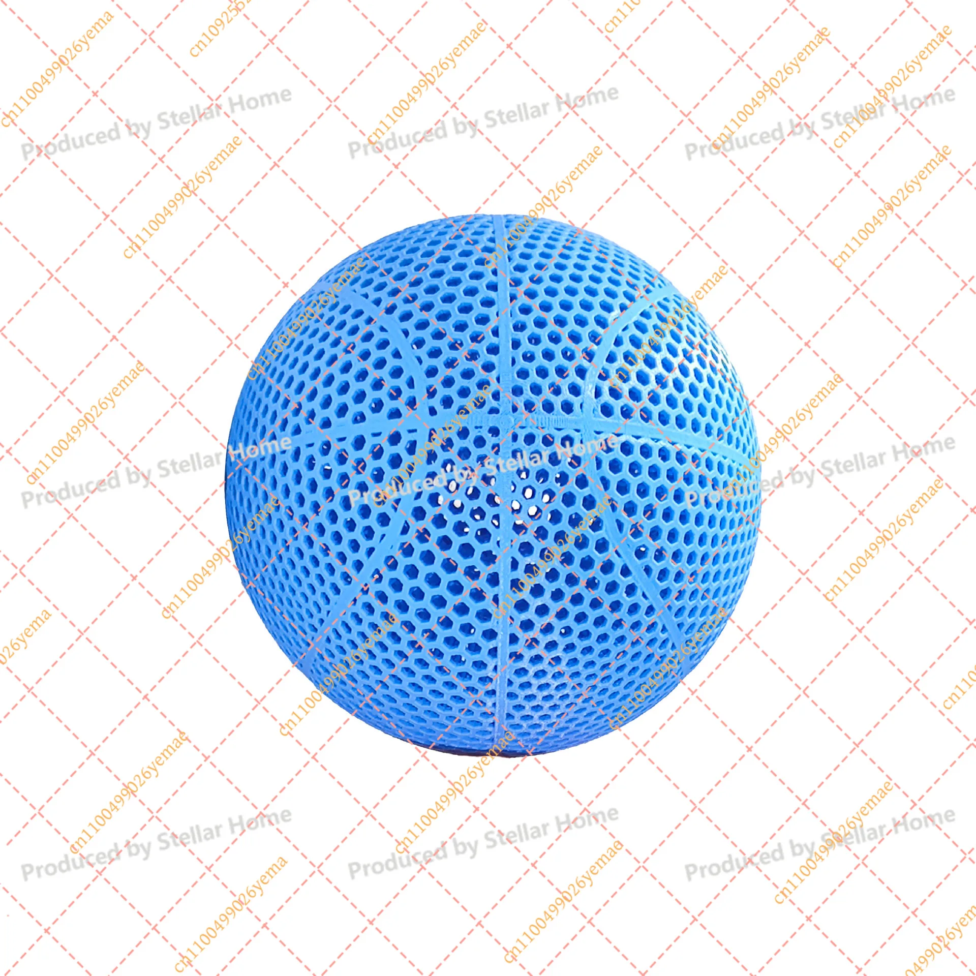 3D Printed Basketball High Elasticity No Inflation Hollow Indoor Outdoor Wear-Resistant Size  3 5 7 3D Printed Basketball