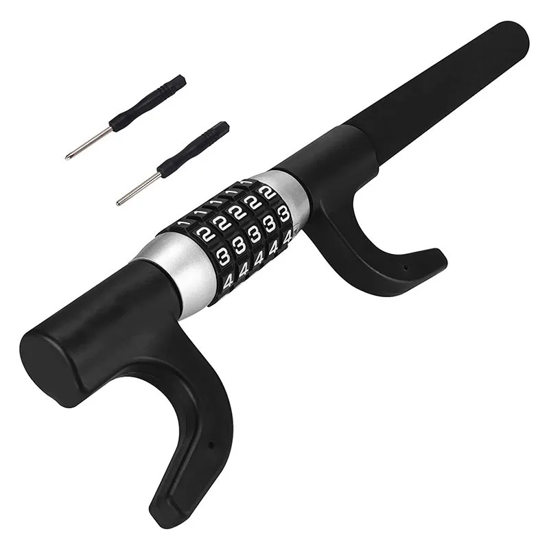 

XMM-1 Car Steering Wheel Lock Anti-theft Combination Lock For Car Security 5 Password Adjustable Car Lock