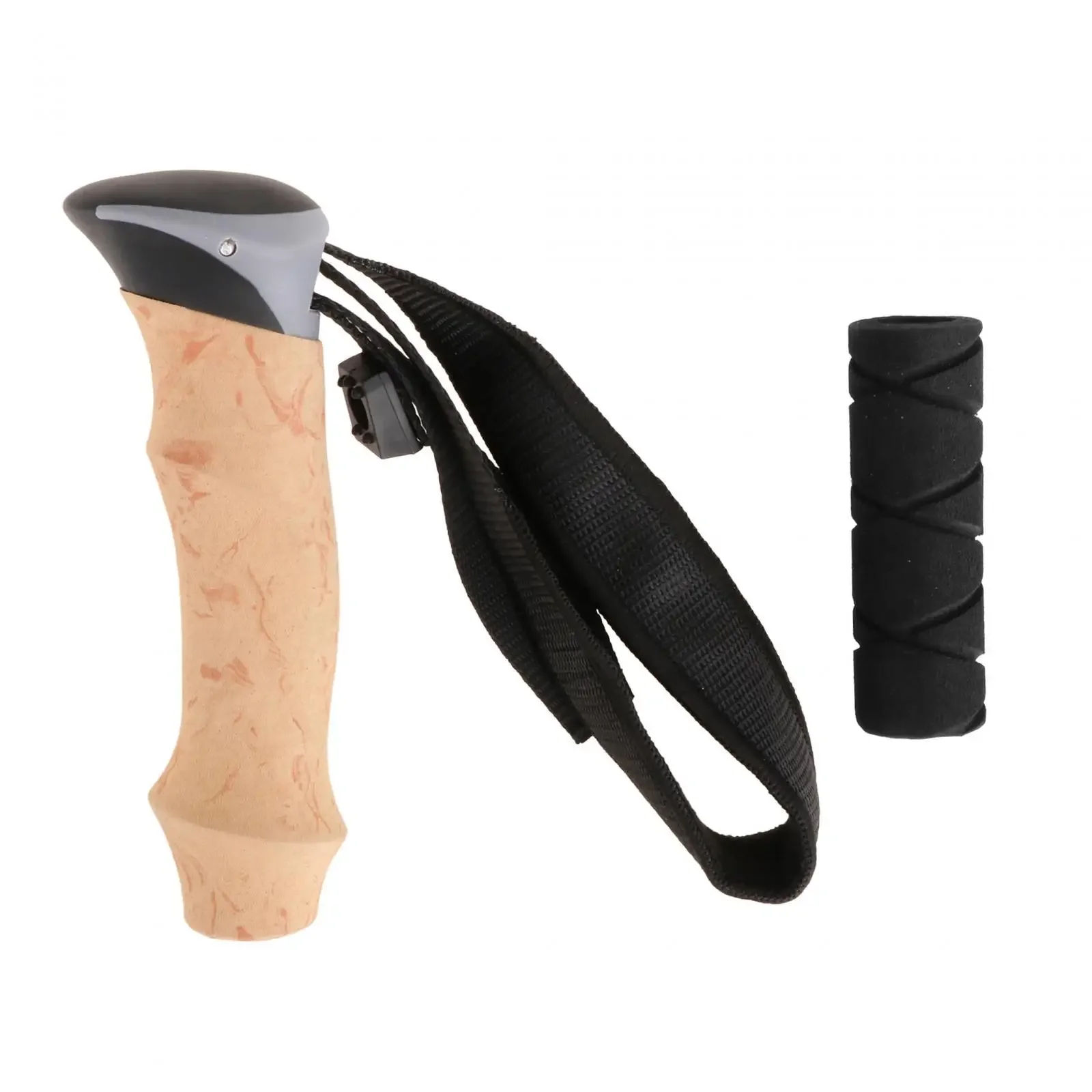 Tongkat Trekking, pegangan tongkat berjalan Portabel Anti Slip