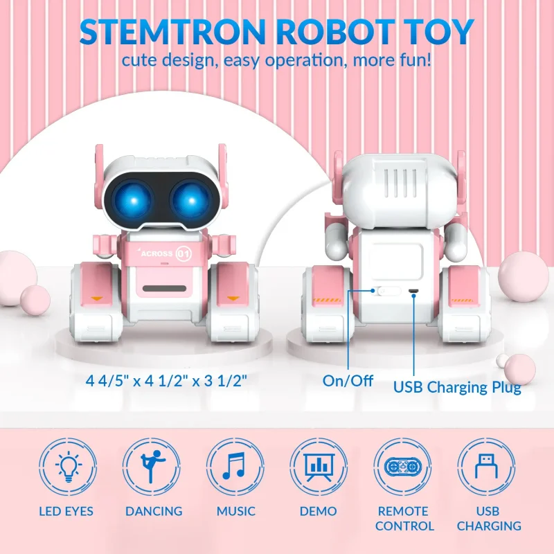 Sunlight 002 Sunlight 002Voice Control Cute at Intelligent Interactive Smart Toys Robot for Kids 7 Colors LED Eyes for Children