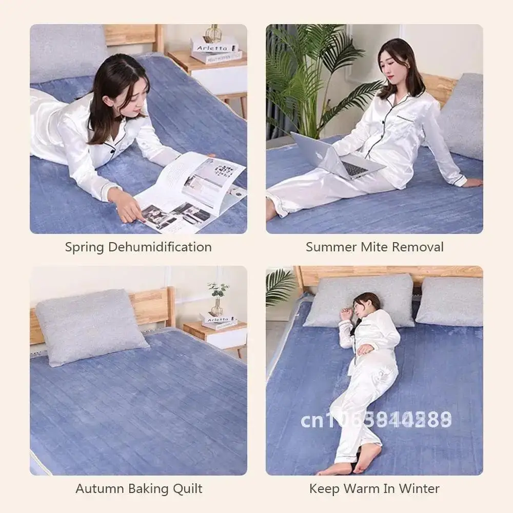 220V Electric Blanket Sheet Intelligent Control Thicken Security Electric Heating Thermostat Blanket Body Warm Electric Mattress