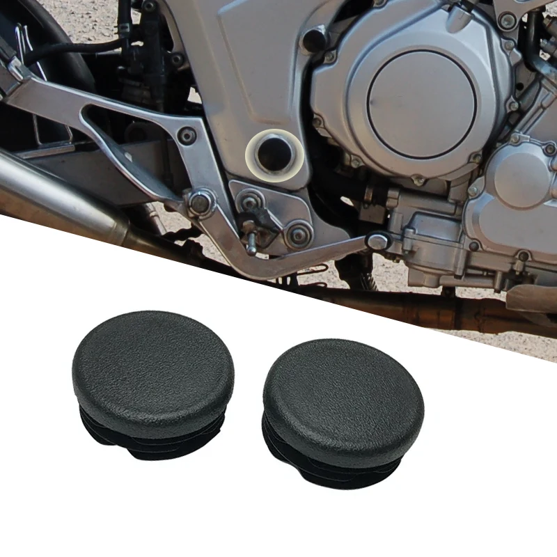 2PCS Chassis Plugs For YAMAHA TDM850 TDM 850 2002-2018 2004 2005 2006 2007 2008 Motorcycle Frame Hole Cover Caps Plug Frame Cap