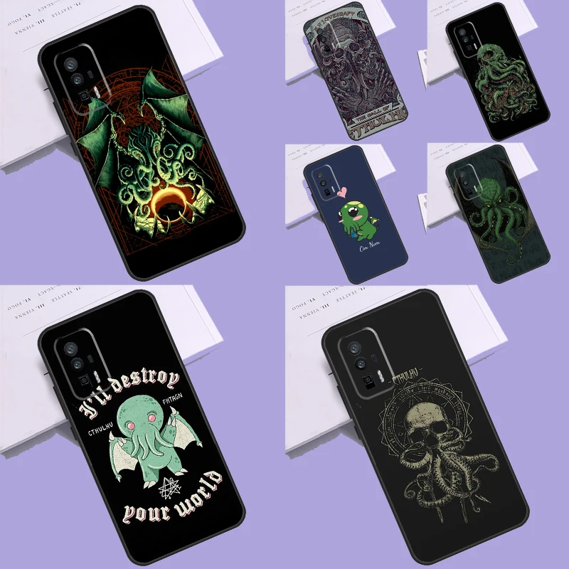 Cthulhu Fhtagn Gothic Funda For Xiaomi 11T 12T 13T Pro 12 13 Lite 12X POCO F5 X5 X3 Pro F4 X4 GT M5 M5s F3 Case