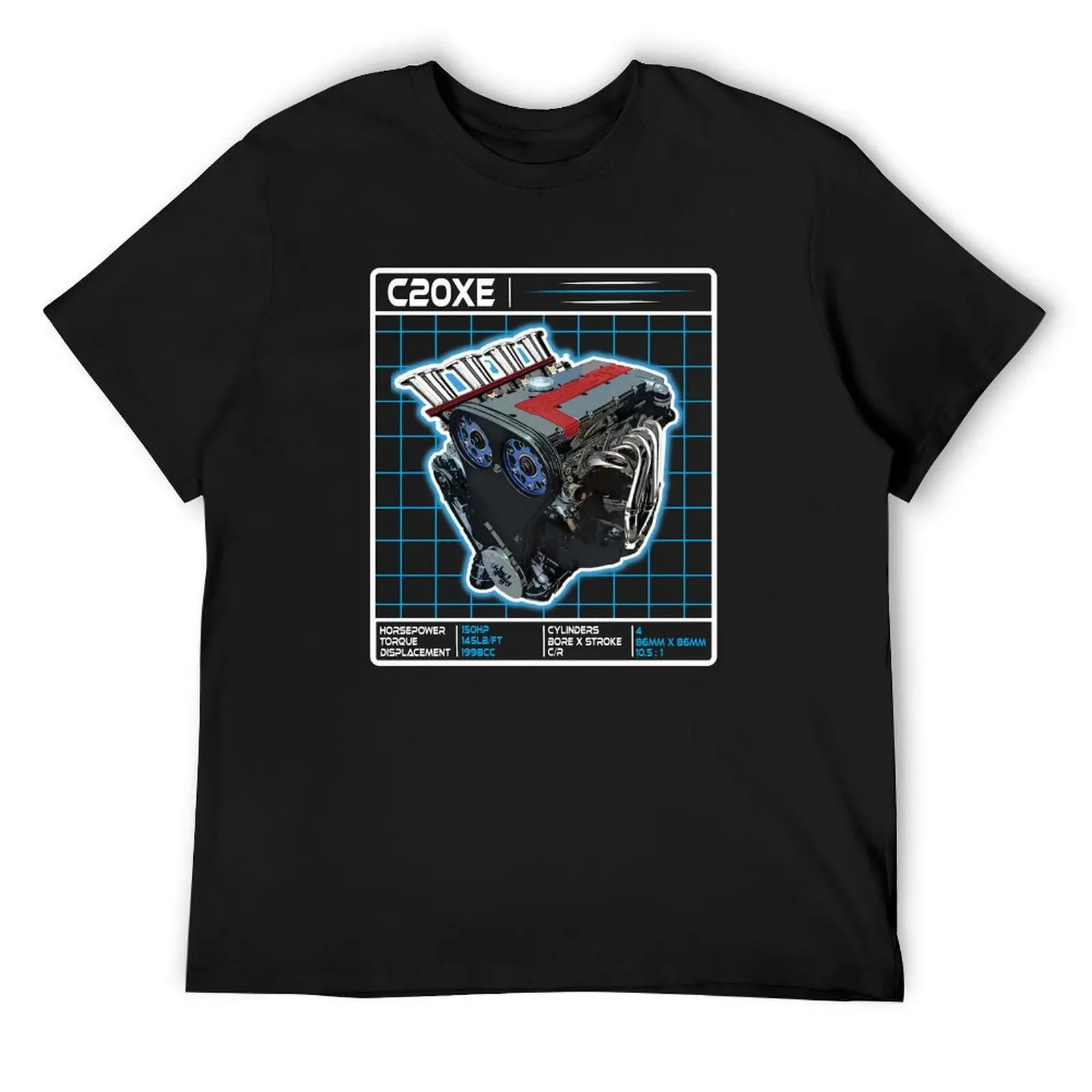 

C20XE Engine Graphic - Sticker - Photograph - Art work Display on Wall, Office, Garage T-Shirt