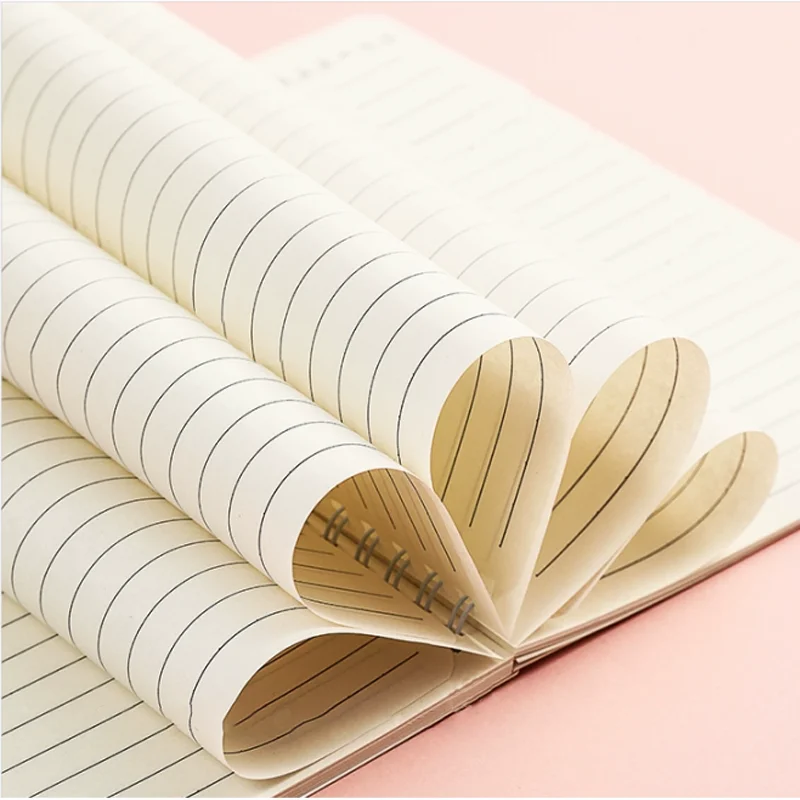 New Hot A5 Tulip Loose-leaf Book Ins Style Exquisite Notebook Cute Hand Ledger Cores Reusable Notepad Horizontal Line Notebook