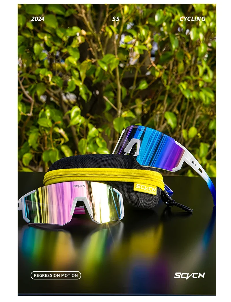 SCVCN Heißer Radfahren UV400 Sonnenbrille Männer Frauen MTB Outdoor Fahren Fahrrad Brille Sport Klettern Schutzbrille Fahrrad Brille – Detail 12