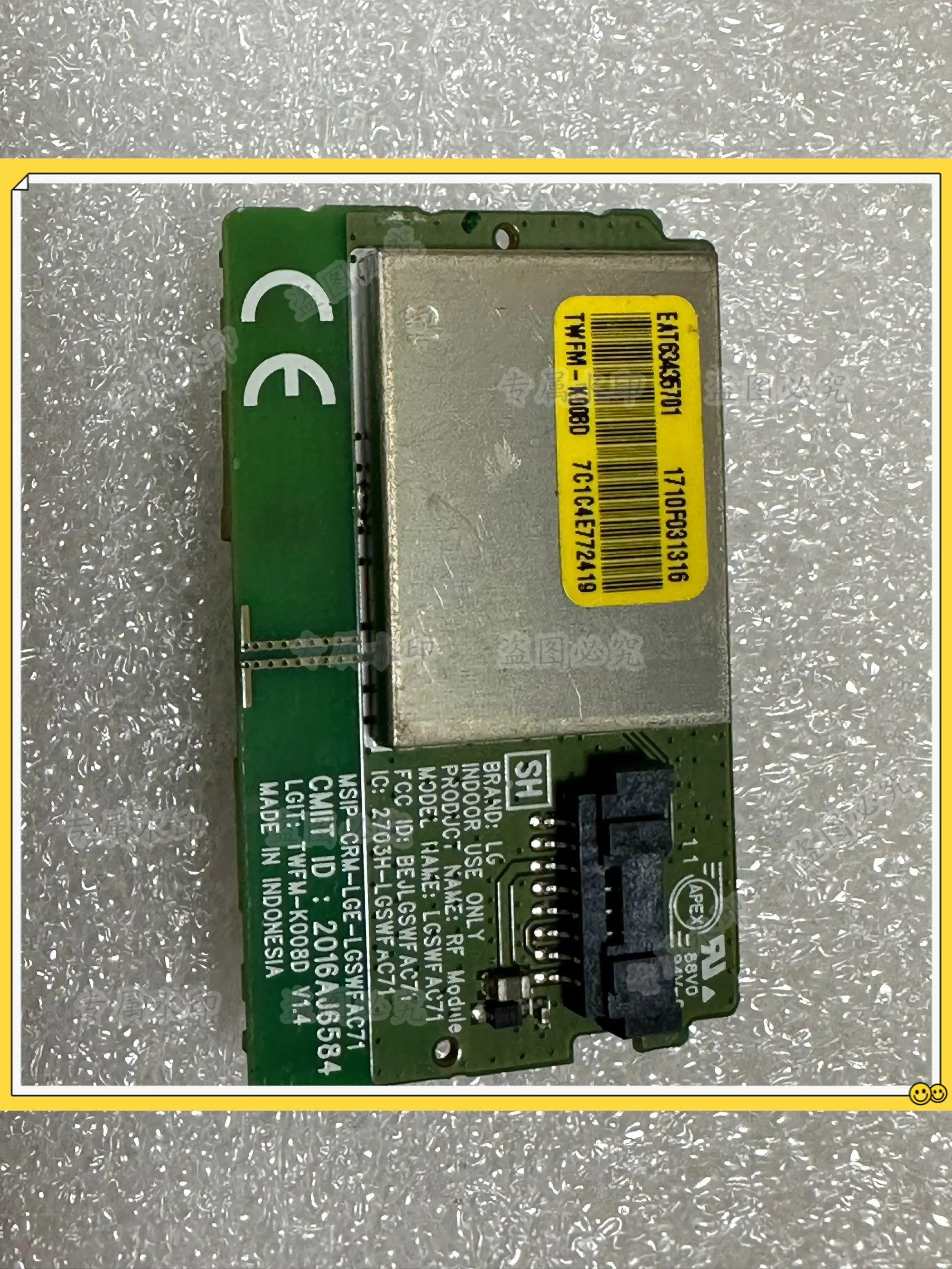 

EAT63435701 módulo WiFi EAT63435703, WLAN LGSWFAC71, RF, BEJLGSWFAC71, 2016AJ6584, 2703H-LGSWFAC71, TWFM-K008D