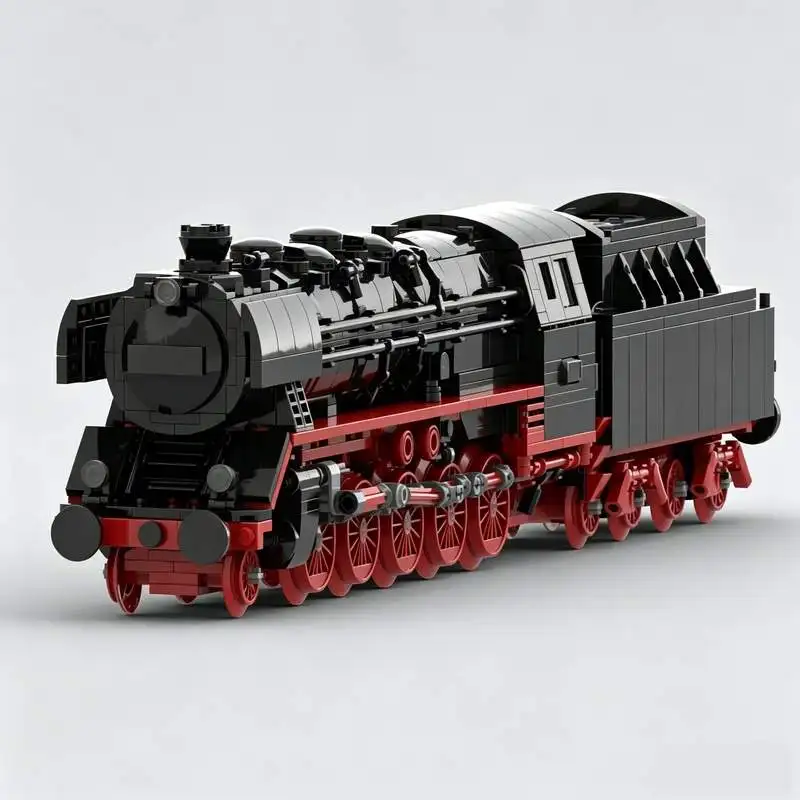1372PCS Classic Steam Engine Locomotive Train MOC Building Blocks Custom DIY Creative Technology Assembly Model Toy Gift Display