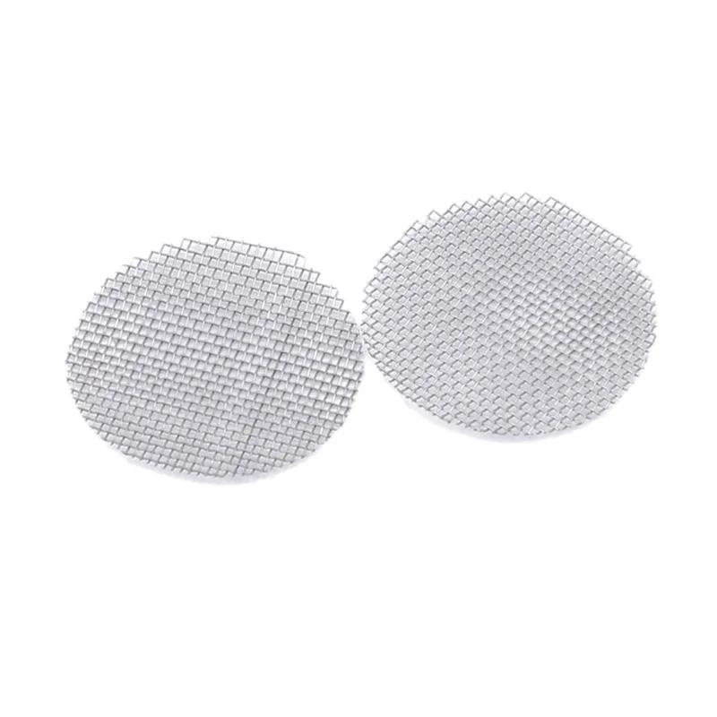 100/500pcs Stainless Steel Gold Screens Hookah Water Pipe Tobacco Silver Filters 20mm Thick Multifunctional Smoking Accessories