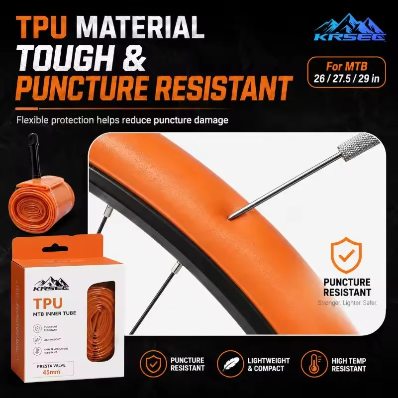 TPU Mountain Bike Inner Tube Ultralight 26 27.5 29 Inch Schrader Valve Anti Puncture Bicycle Tire Cycling MTB Bike Accessories view 5
