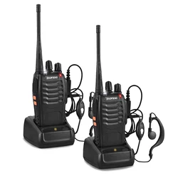 Baofeng BF-888S Walkie Talkie UHF Twee Manier Радио Baofeng 888S UHF 400-470 МГц 16-канальный приемопередатчик Draagbare Met Oortje