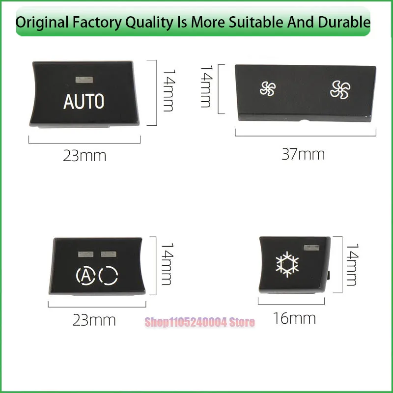 For BMW 1 Series 3 Series X1 X3 Models AC Control Button For Air Volume Internal Circulation Snowflake E90 E84 E87 F25