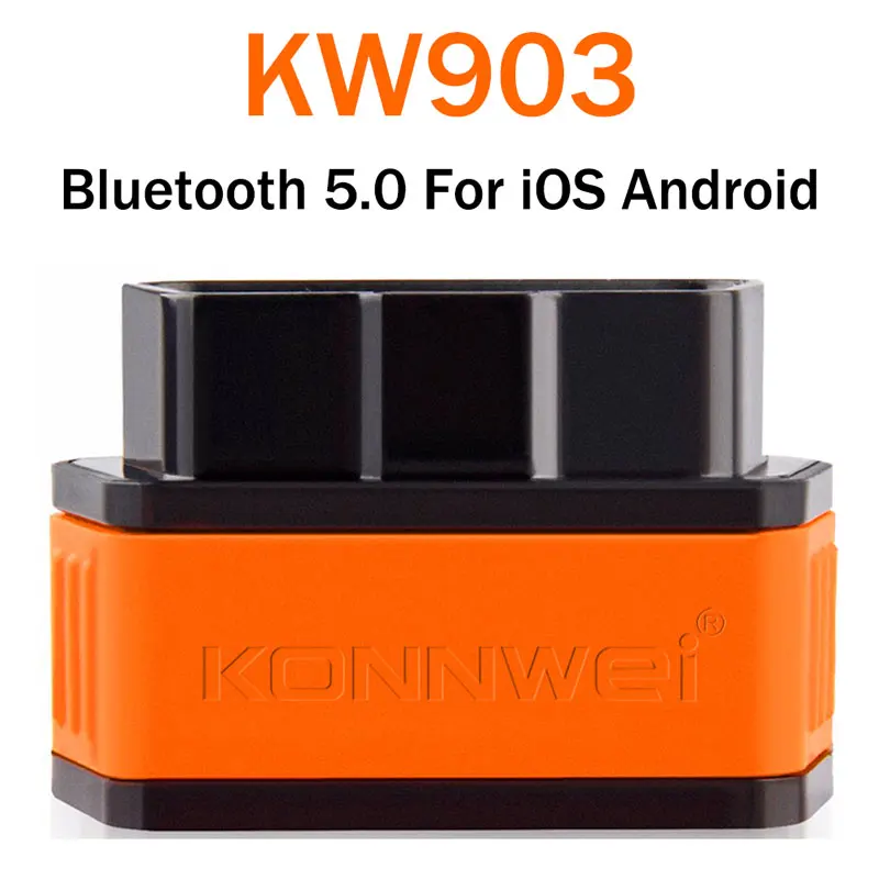 KONNWEI KW903 Auto Scan ELM327 V1.5 OBD2 Scanner For Android/iOS OBD 2 Car Diagnostic Tools ELM 327 Bluetooth 5.0 Code Readers