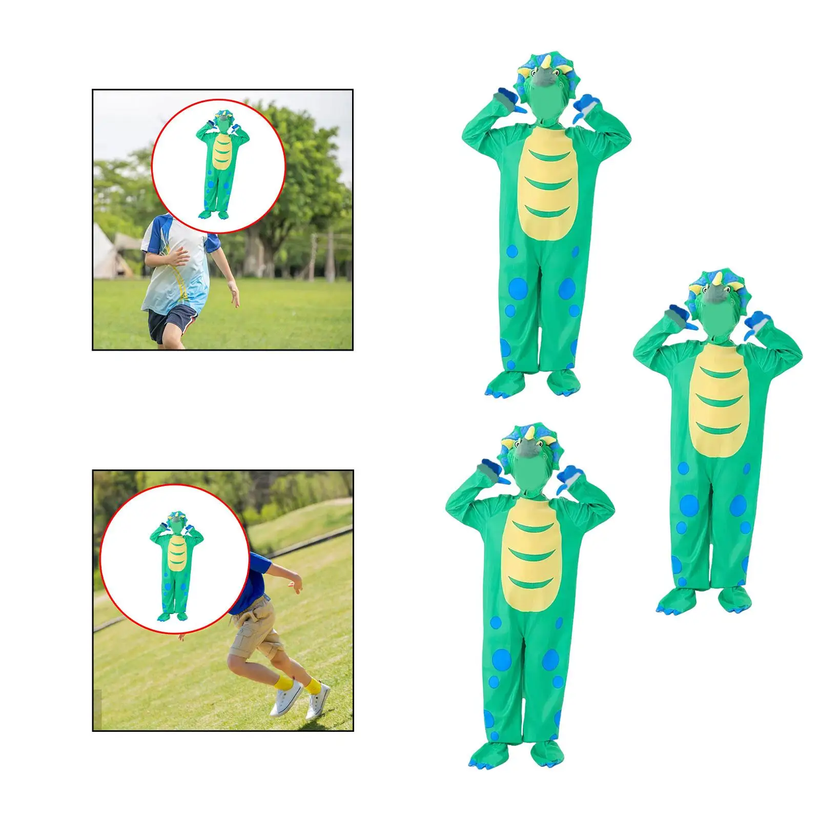 

Детский костюм динозавра, удобные костюмы на Хэллоуин, милый наряд для шоу, фестиваля, дня рождения, ролевых игр, реквизит для фотосессии