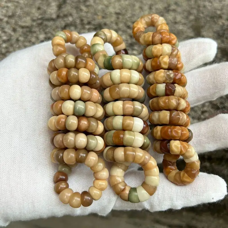 Dragon Spine, Bodhi Garlic Cloves, Large , No-Attribute Straight , Small Intestine, Diagonal Cut, Jade Multi-Co