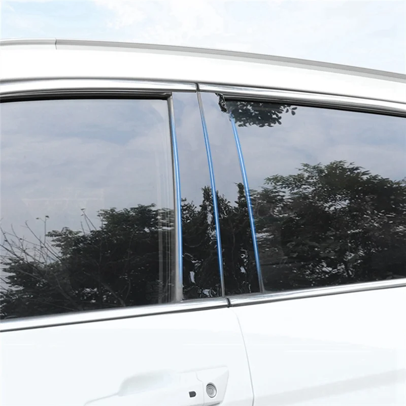 ABPP-Car Window Door Column B C Pillar Post Cover Trim Sticker For Honda CRV CR-V 2007-2011 Door Center Pillar Sequin Sticker