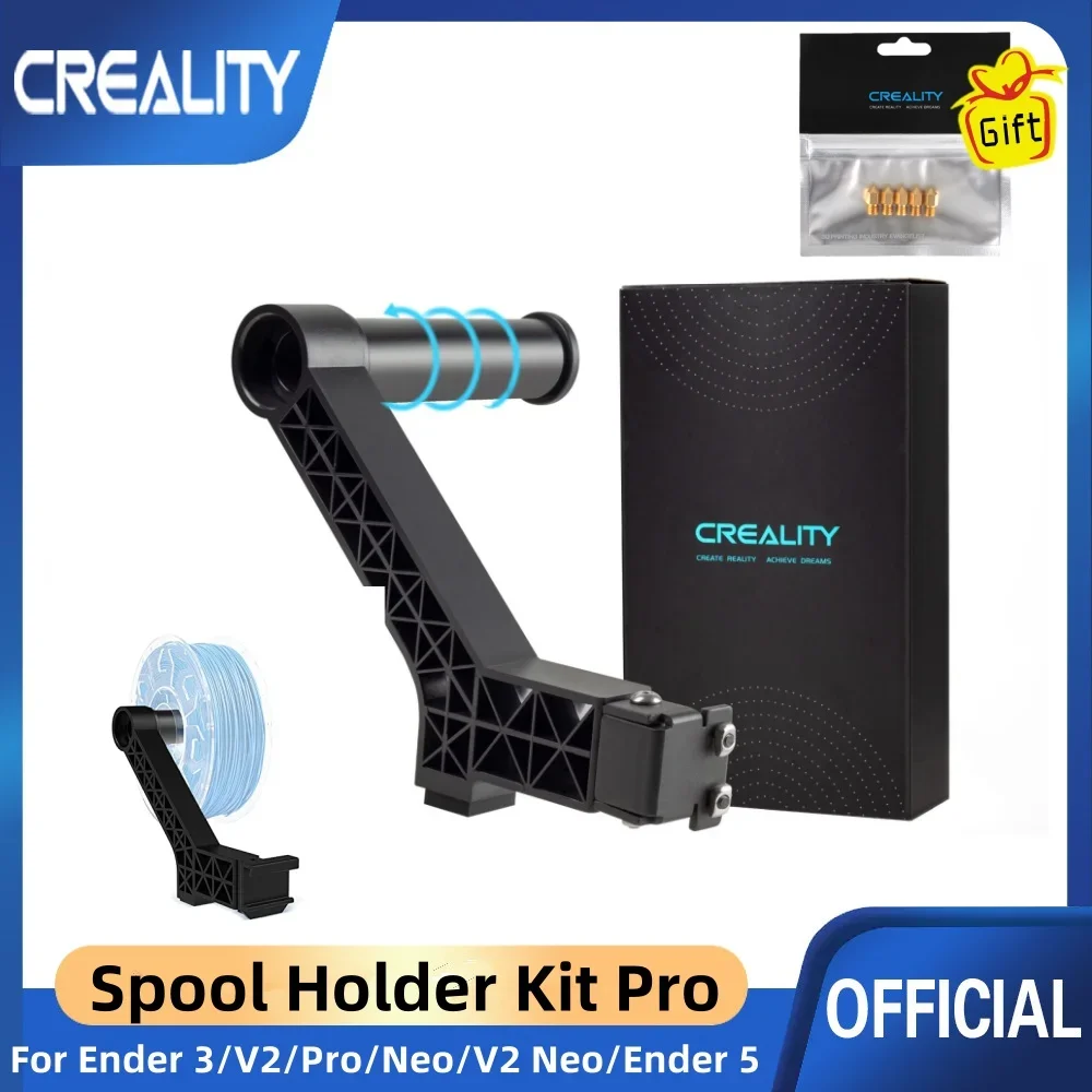 Rotatable Creality Upgrade Filament Spool Holder Kit with Built-in Bearing Bracket for Ender 3/ Pro/V2/Ender 5 3D Printers