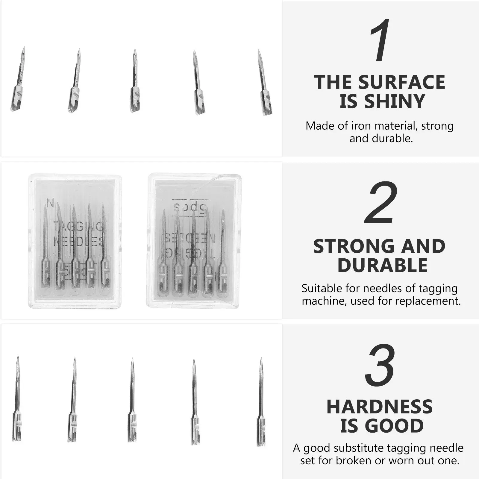 10pcs Tagger Needles for Price Tag Tools – Durable Metal Labeling Pins, Easy Install Replacement Supplies