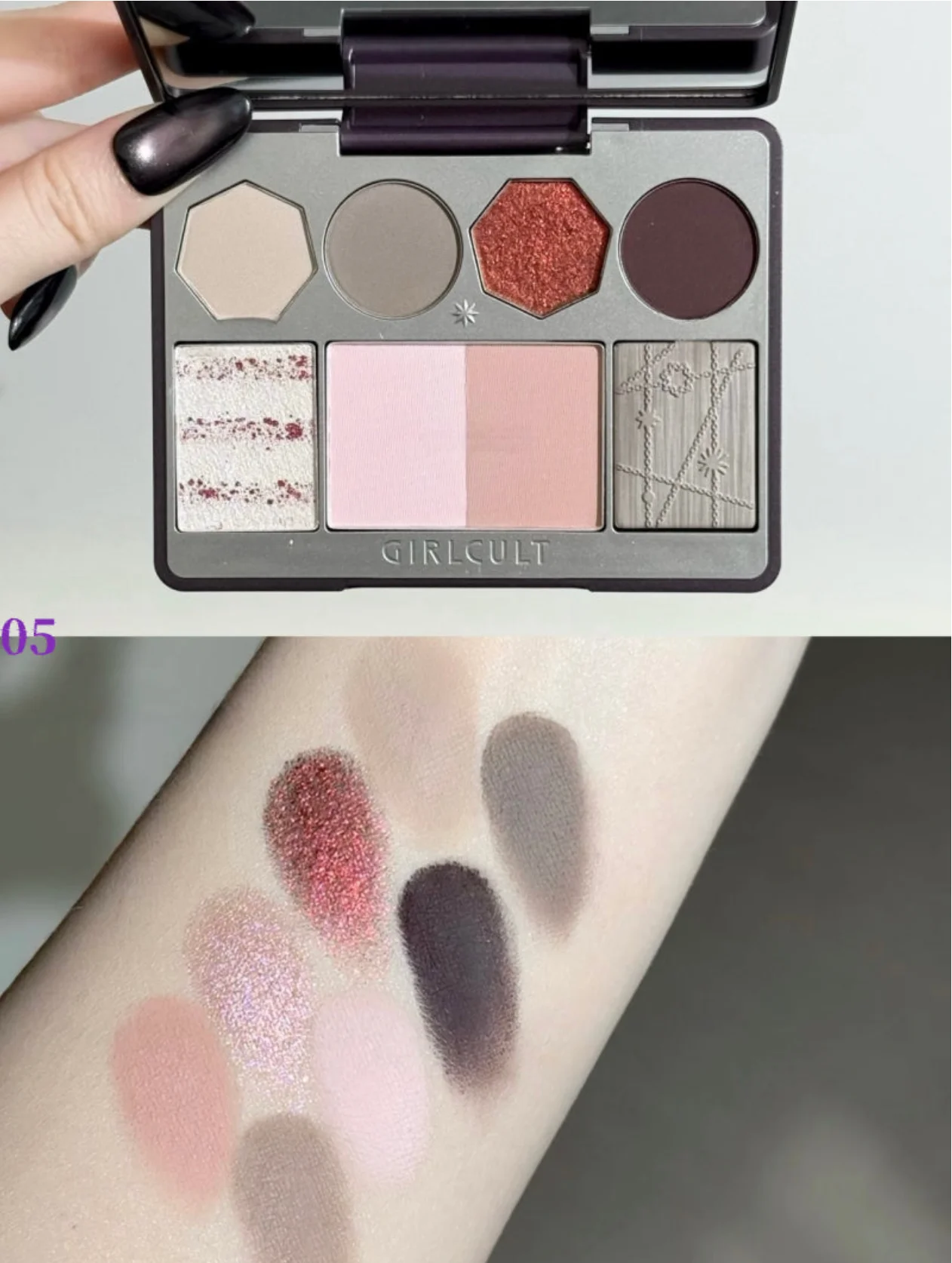 لوحة ظلال العيون الكل في واحد من Girlcult MARTIAL WORLD COMPLEX / أحمر الخدود / مكياج متعدد الاستخدامات متعدد الأغراض #5