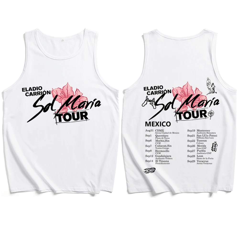 Eladio Carrion Sol Maria Tour Shirt Tank Tops Sportswear Casual Vest Men Women T-Shirt Gift for Suicide Boys Tshirt Dropshipping