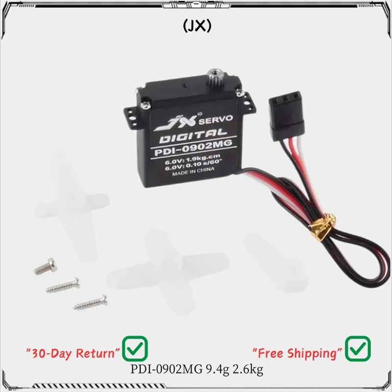 

JX 2025 Новый PDI-0902MG 9,4 г 2,6 кг цифровой стандартный сервопривод с высоким крутящим моментом для радиоуправляемого самолета-робота-вертолета