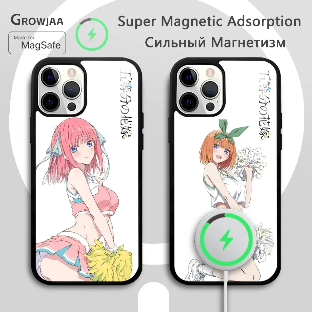 

Q-Quintessential Quintuplets Phone Case For IPhone 16 15 14 13 12 11 Pro Max Plus Mini Magsafe Mirror Wireless Magnetic Funda