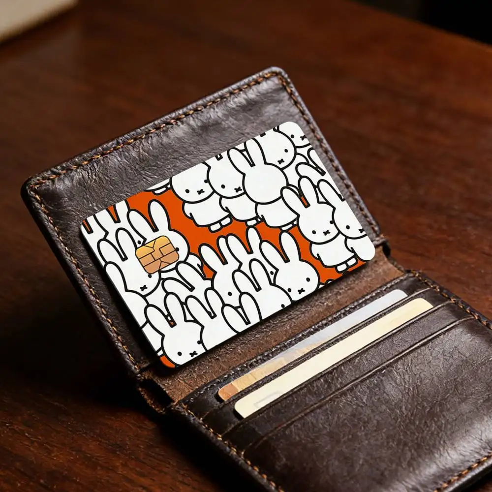 Cartoon-Hasenmotiv, süßes M-Miffy N-Nijntje-Design, exquisite Kartensticker für Debit-, Kredit- und Bankkarten, Schutzhülle, Geschenk für Schüler. – Detail 12