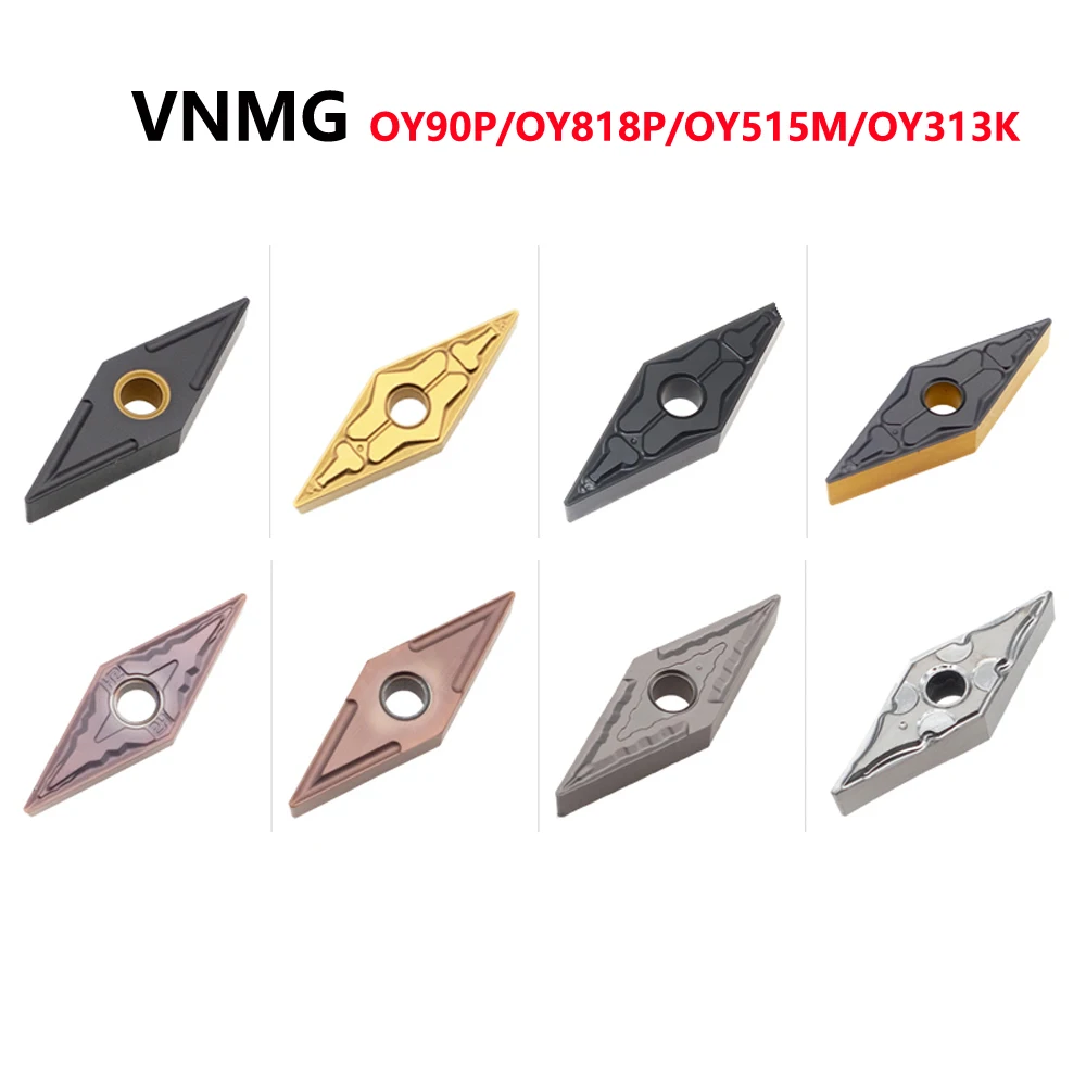 

OYYU Carbide Inserts CNC Tools Cutter VNMG 160404 160408 VNMG160404 VNMG160408 VNMG160412 TM MT HS MS OY818P OY90P OY515M OY313K