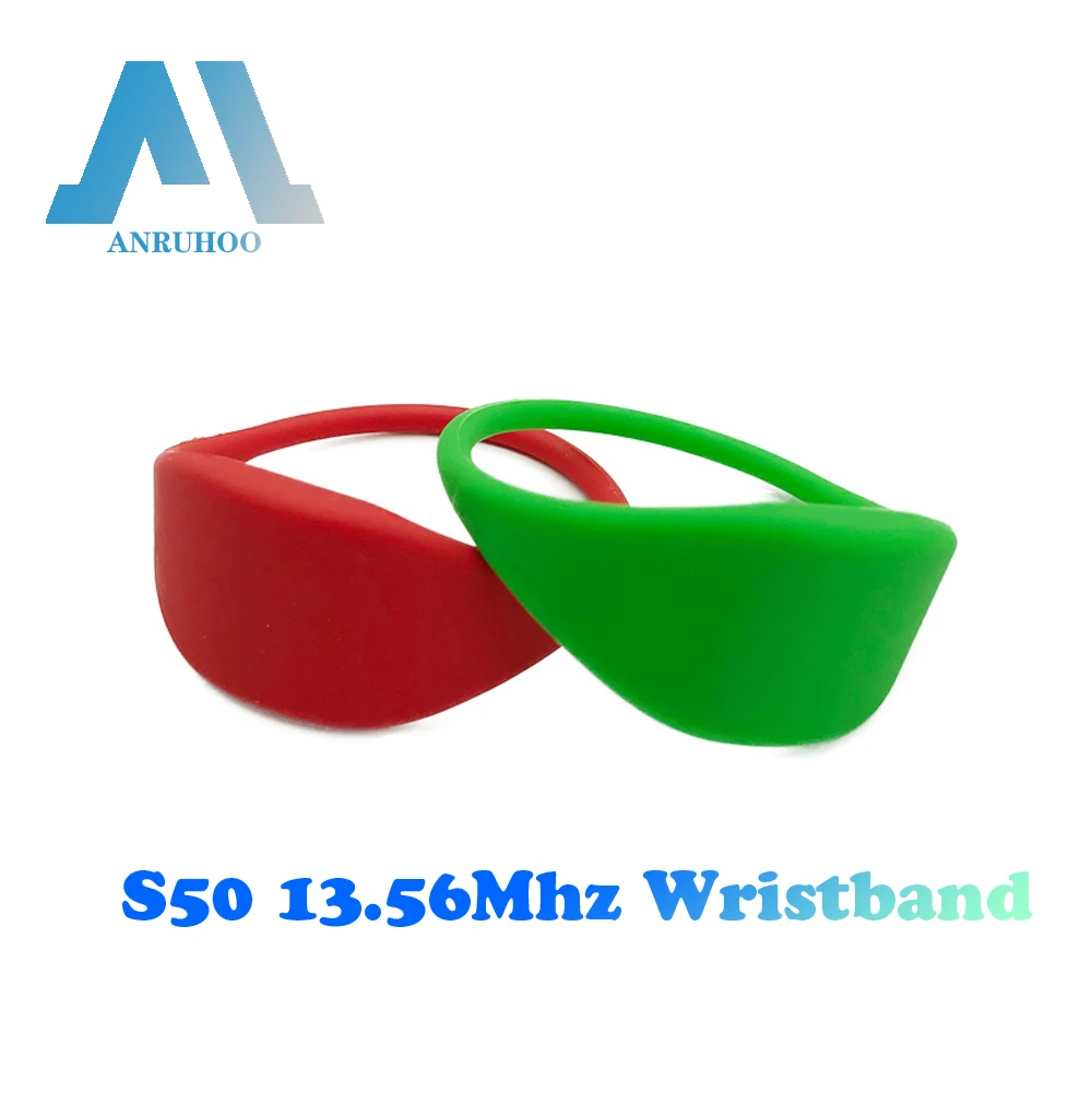 

5/10PCS RFID Smart Waterproof Bracelet 13.56Mhz NFC Read-Only Chip Tag 1K S50 Access Control Key Badge 65MM Wristband