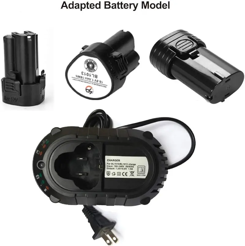 شاحن بطارية ليثيوم أيون من ماكيتا ، شحن سريع ، 7.2 فولت-10.8 فولت ، 1.5A ، BL1014 ، BL7010