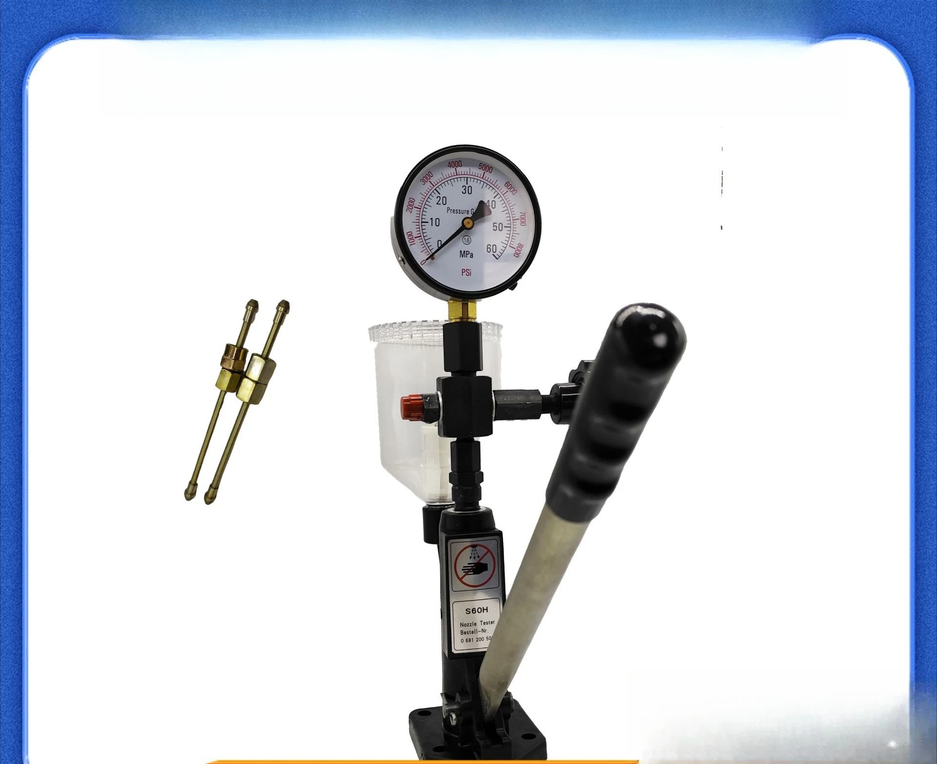 S60H Injection Nozzle Calibrator  EFI Common Rail  60MPA Hand Pressure