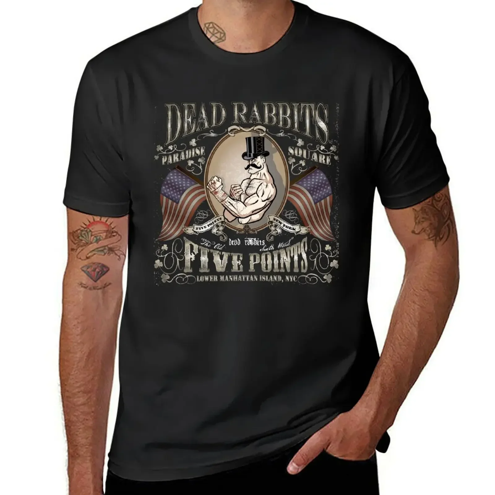 Dead Rabbits Brawler T-Shirt shirts graphic tees anime clothes T-shirt men