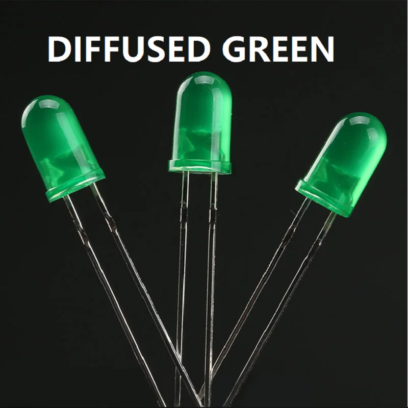 100PCS Red Blue Green Orange Yellow White 5mm LED F5 Water Clear Round Head Light Emitting Diode