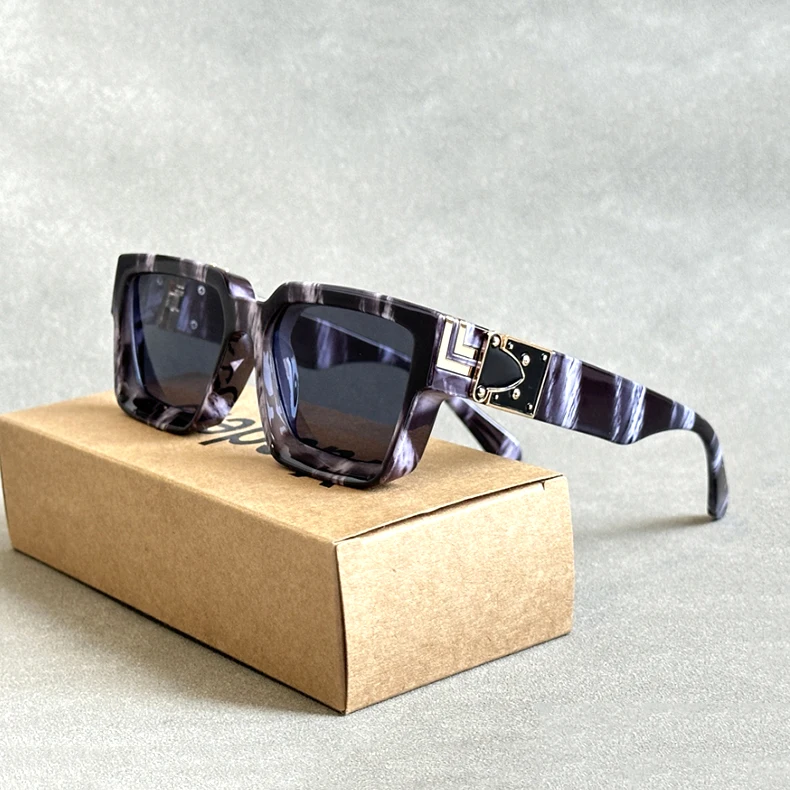 2024 mode Sonnenbrillen Für Männer Vintage Sonnenbrille Frauen Luxus Designer Quadratische Gläser Oculos Dropshipping Lentes Gafas Lunette – Detail 2