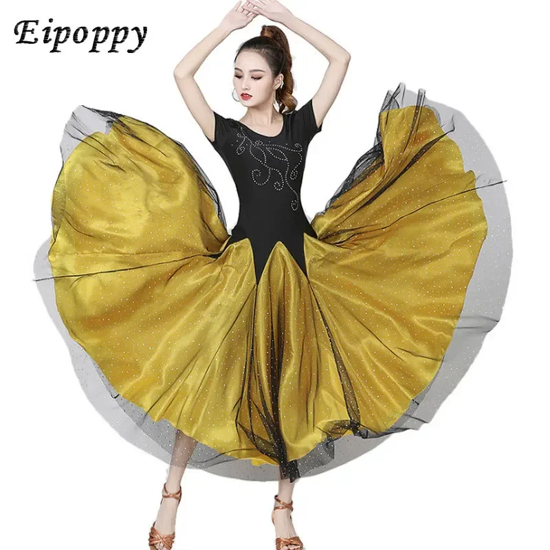 Moderne moderne Tanz kleid langen Rock großen Swing Rock Walzer Tanz Square Dance Kleidung