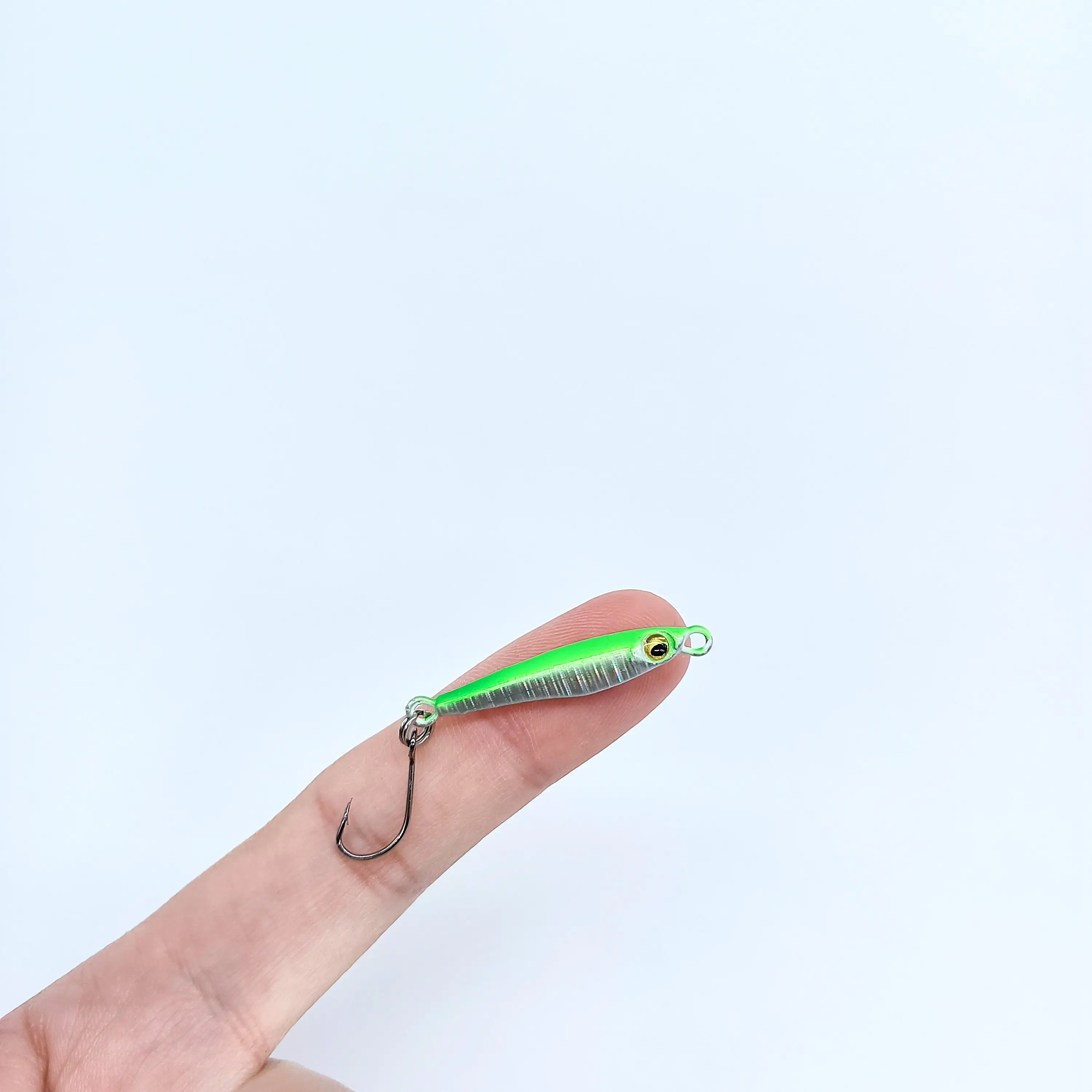 DUODUOYU 1PCS Mini Jig Angeln Lockt 3,5g/6g Harte Künstliche Bionik Köder kleine fisch Einzel Haken jig Stream Forelle köder pesca – Detail 3