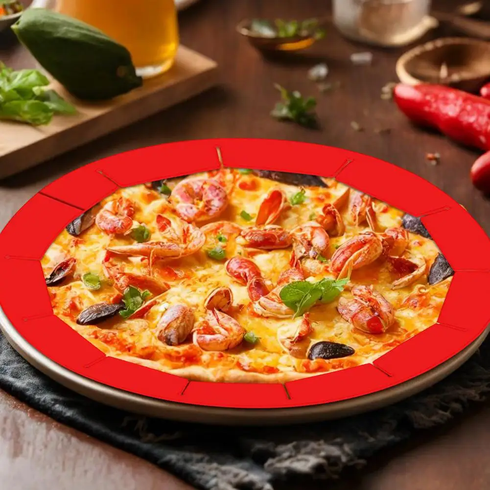 

2025 Silicone Pie Crust Shields Adjustable 8.5Inch to 11.4 Inch Pizza Edge Guard Reusable Baking Protector for Perfect Pie Edges