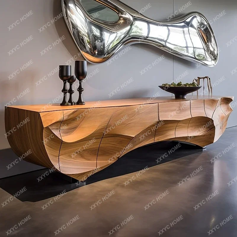 A  Original Entrance Cabinet Modern Light Luxury Art TV Cabinet