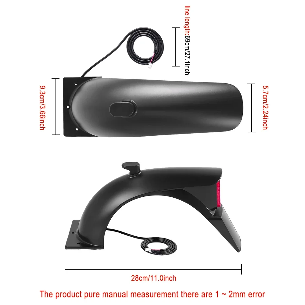 

Bracket Set Mudguard For Ninebot E5 Scooter Accessories Protects Against Mud 27.8*9.3cm Size ABS And PC Materials