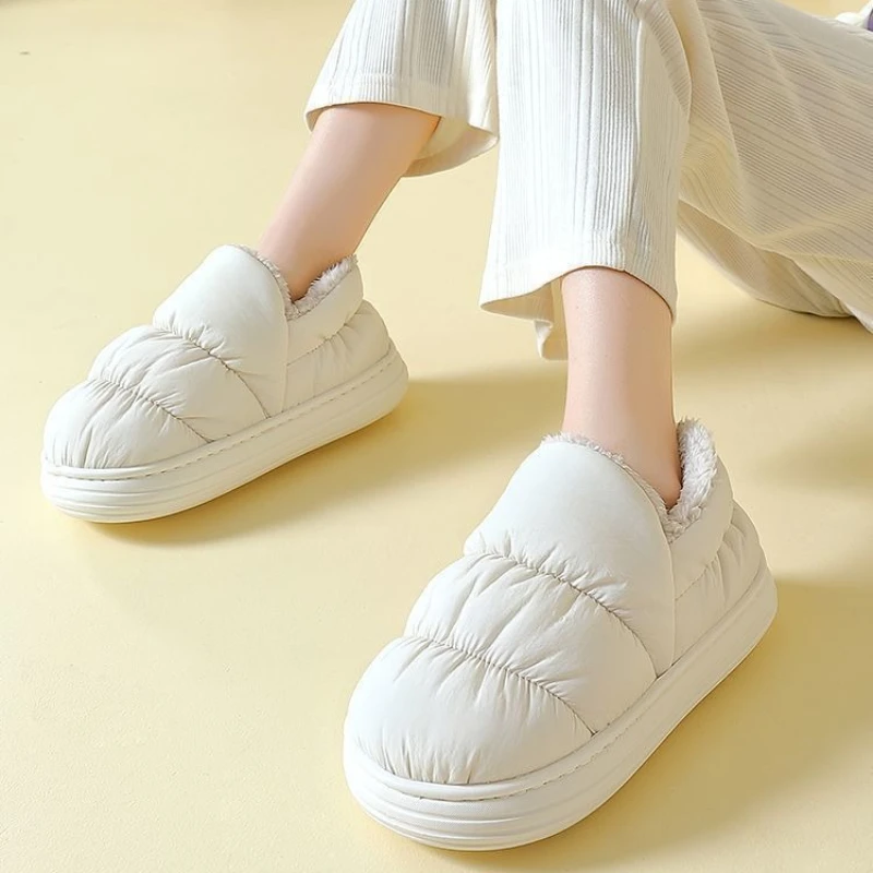 Immagine 6: Scarpe di cotone da donna invernali Scarpe da donna antiscivolo Peluche Scarpe da coppia robuste Moda Slip on Stivali da neve da donna Nuovo Zapatos De Mujer