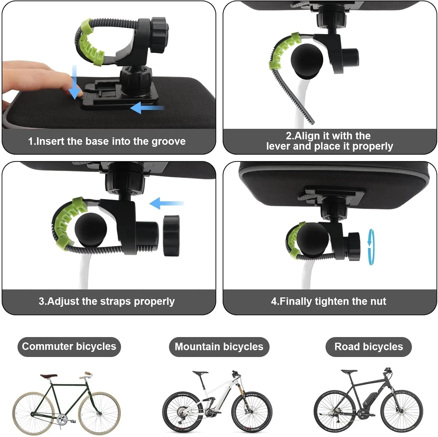 Wasserdichte Fahrrad- und Motorrad-Handyhalterung mit Touchscreen-Tasche für 6,4-Zoll-Geräte, Lenkerhalterung für iPhone 12Pro Samsung – Detail 4